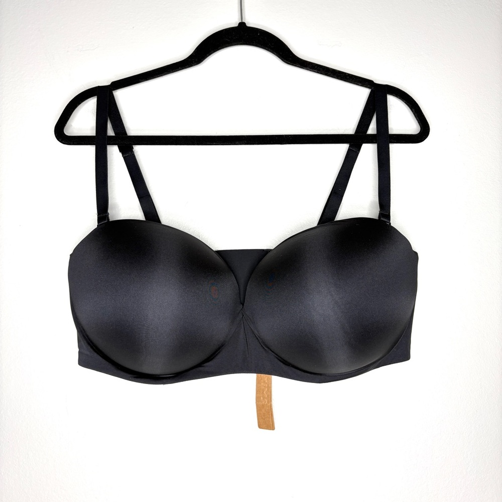 NWT Skims Ultimate Push-Up Strapless Bra In Black Size 42DD